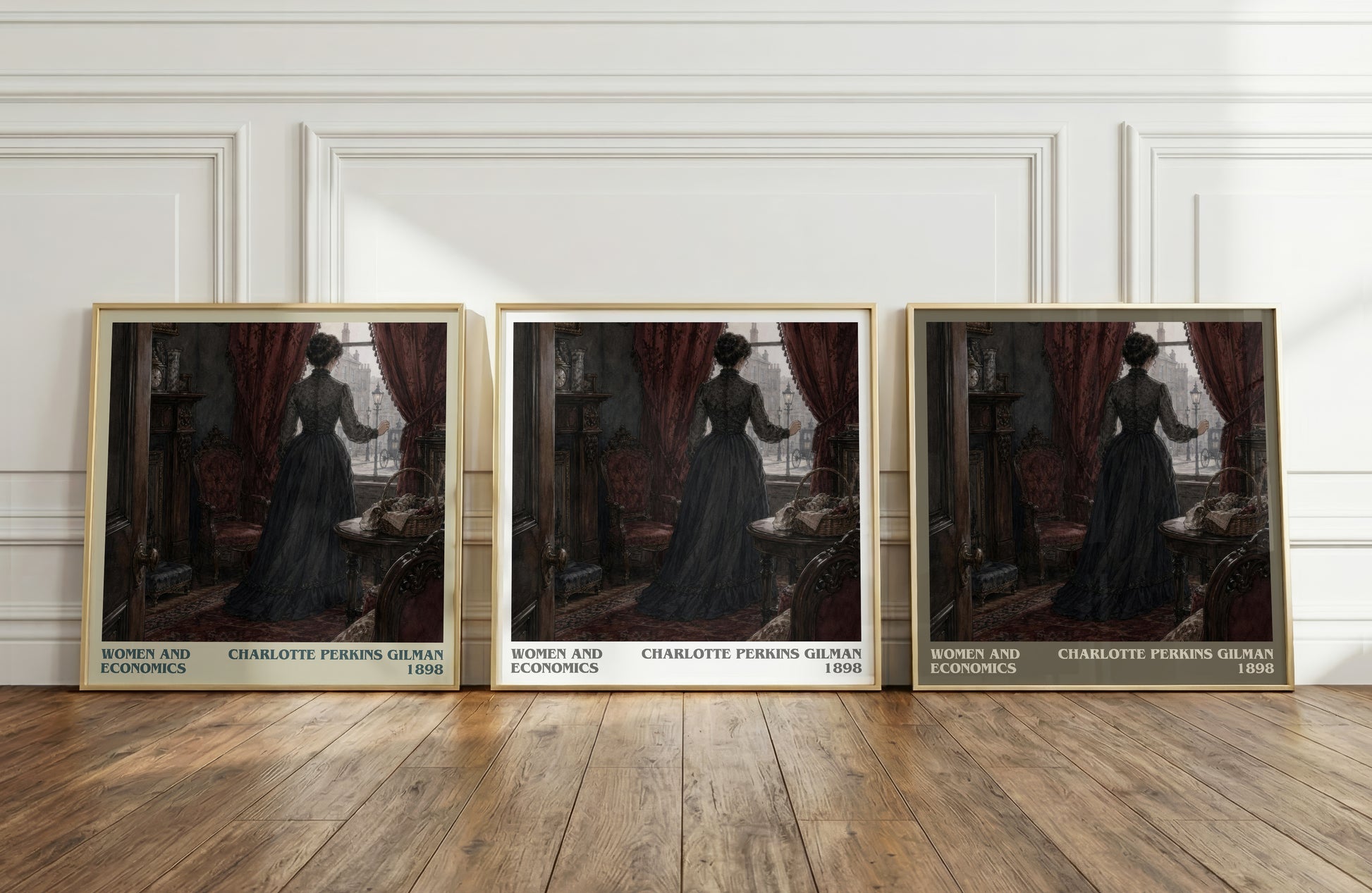 Women And Economics literary art print colour and style options – Charlotte Perkins Gilman book art