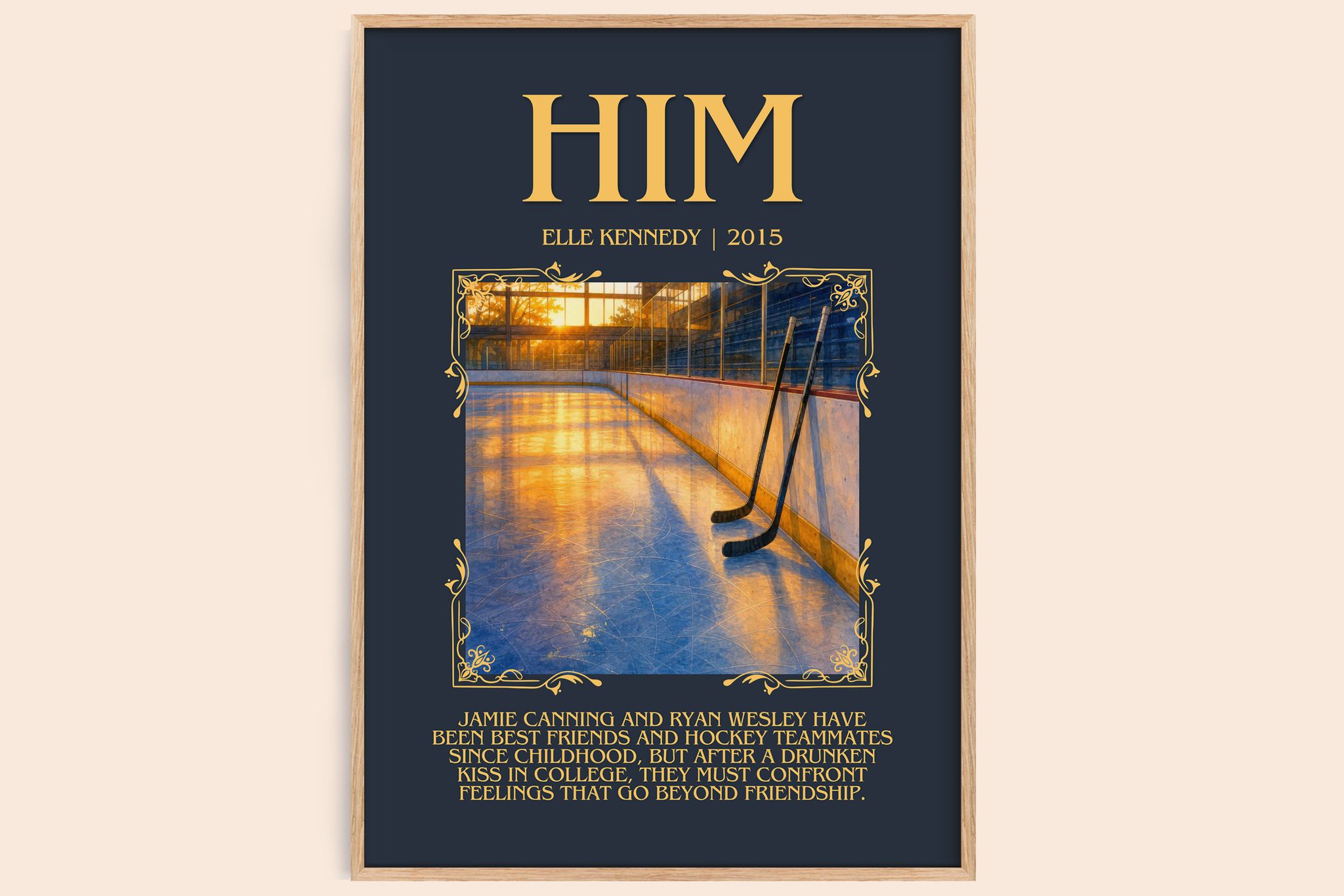 Him Minimalist Book Poster by Elle Kennedy
