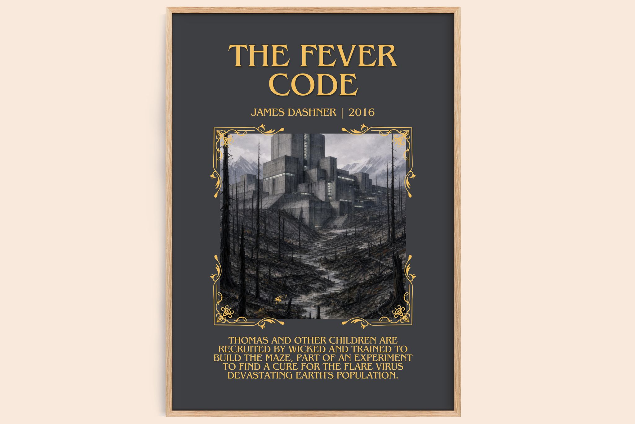 The Fever Code Minimalist Book Poster by James Dashner