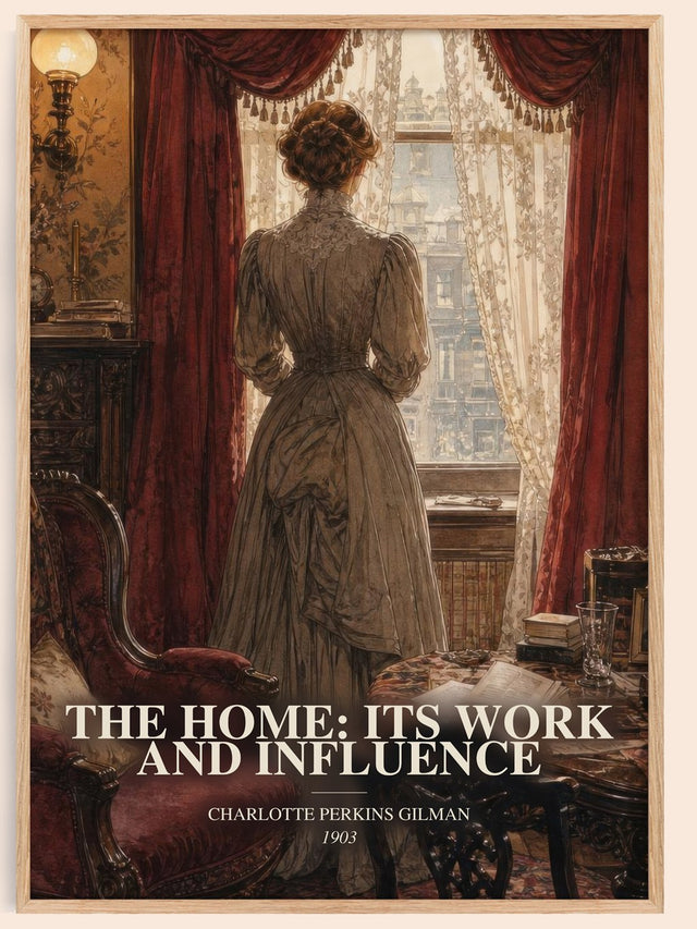 Home: Its Work And Influence Book Watercolour Illustration – C. Gilman