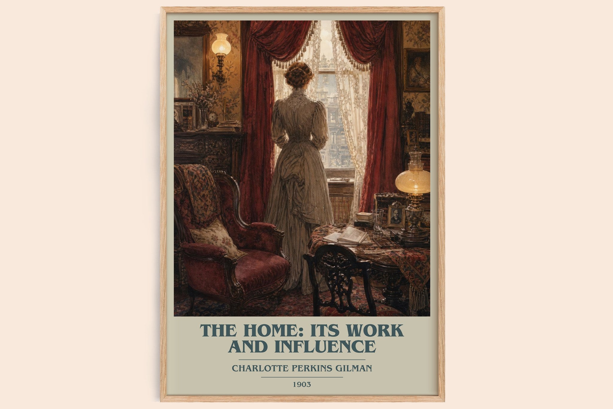 Home: Its Work And Influence Book Cover Poster by C. Gilman