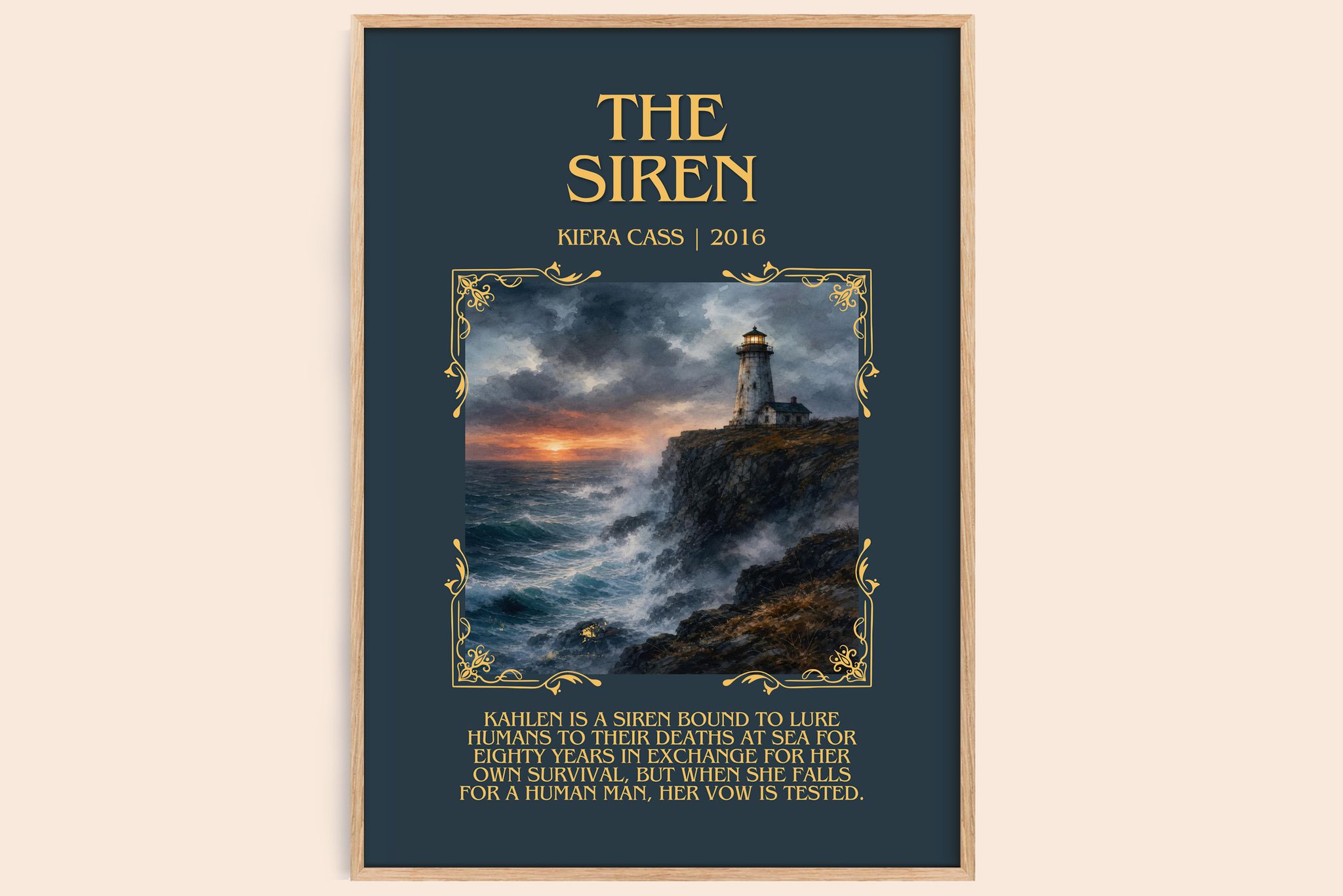 The Siren Minimalist Book Poster by Kiera Cass