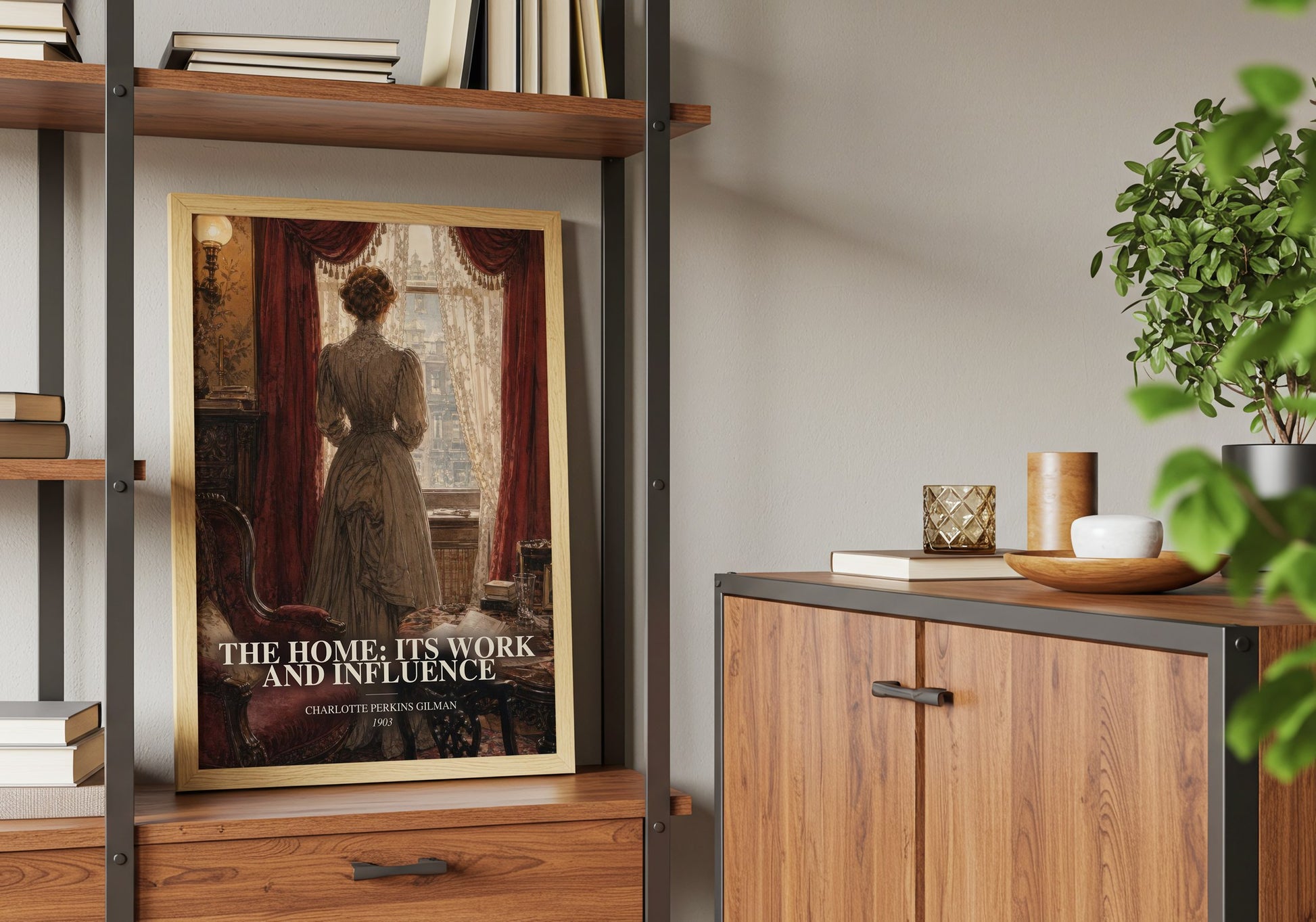 The Home: Its Work And Influence book watercolour illustration paper finish options – matte satin gloss
