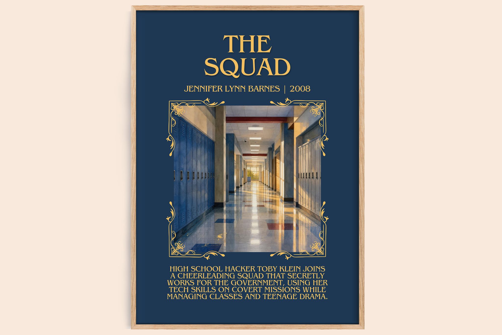 The Squad Minimalist Book Poster by Jennifer Lynn Barnes