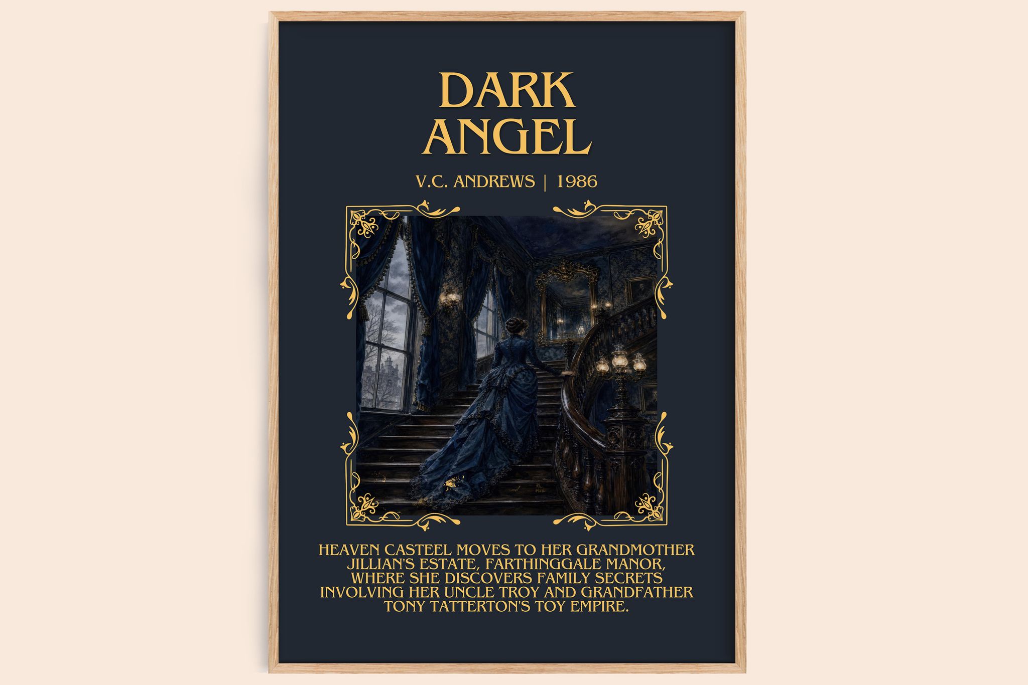 Dark Angel Minimalist Book Poster by V.C. Andrews