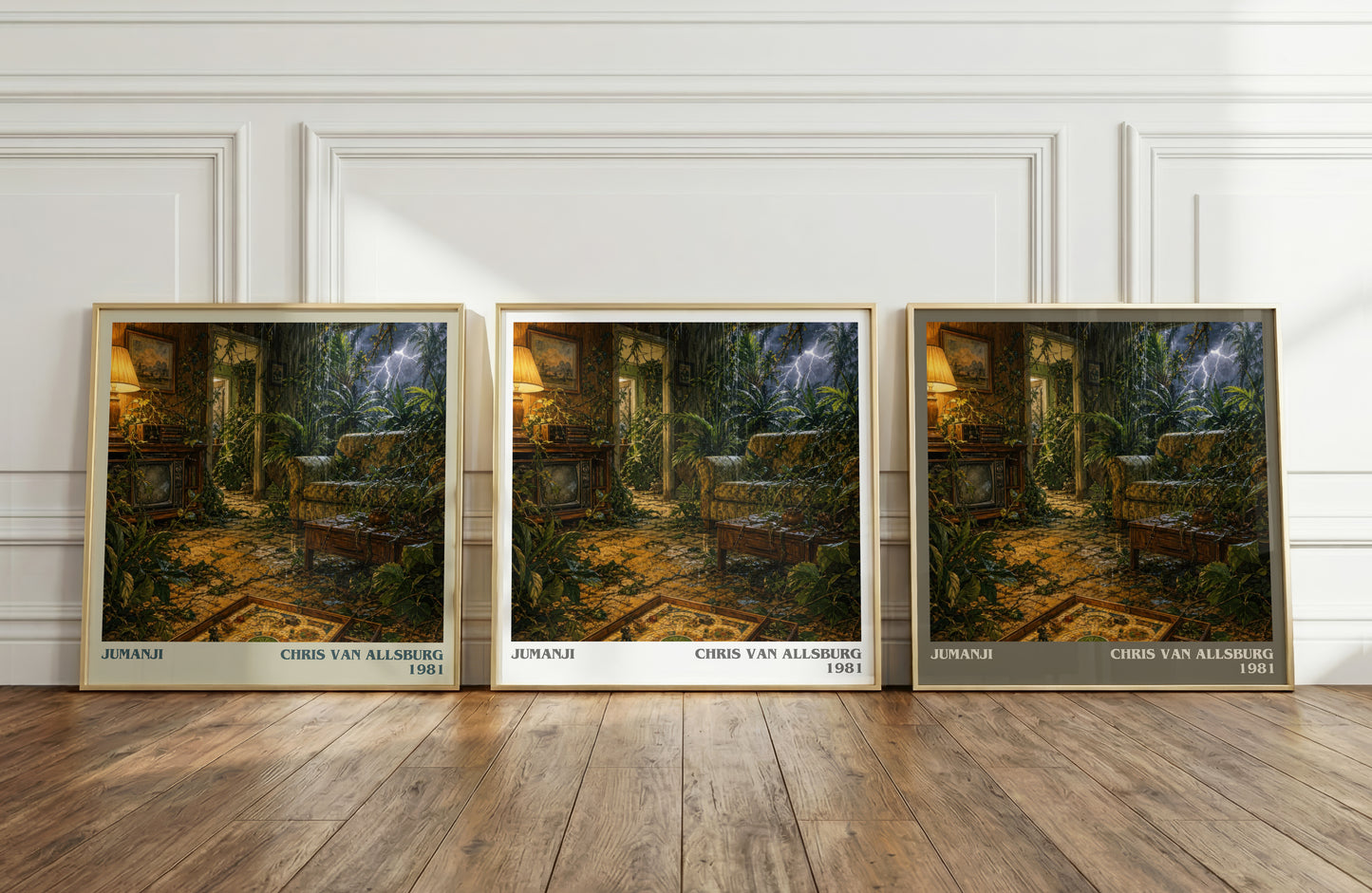 Jumanji literary art print colour and style options – Chris Van Allsburg book art