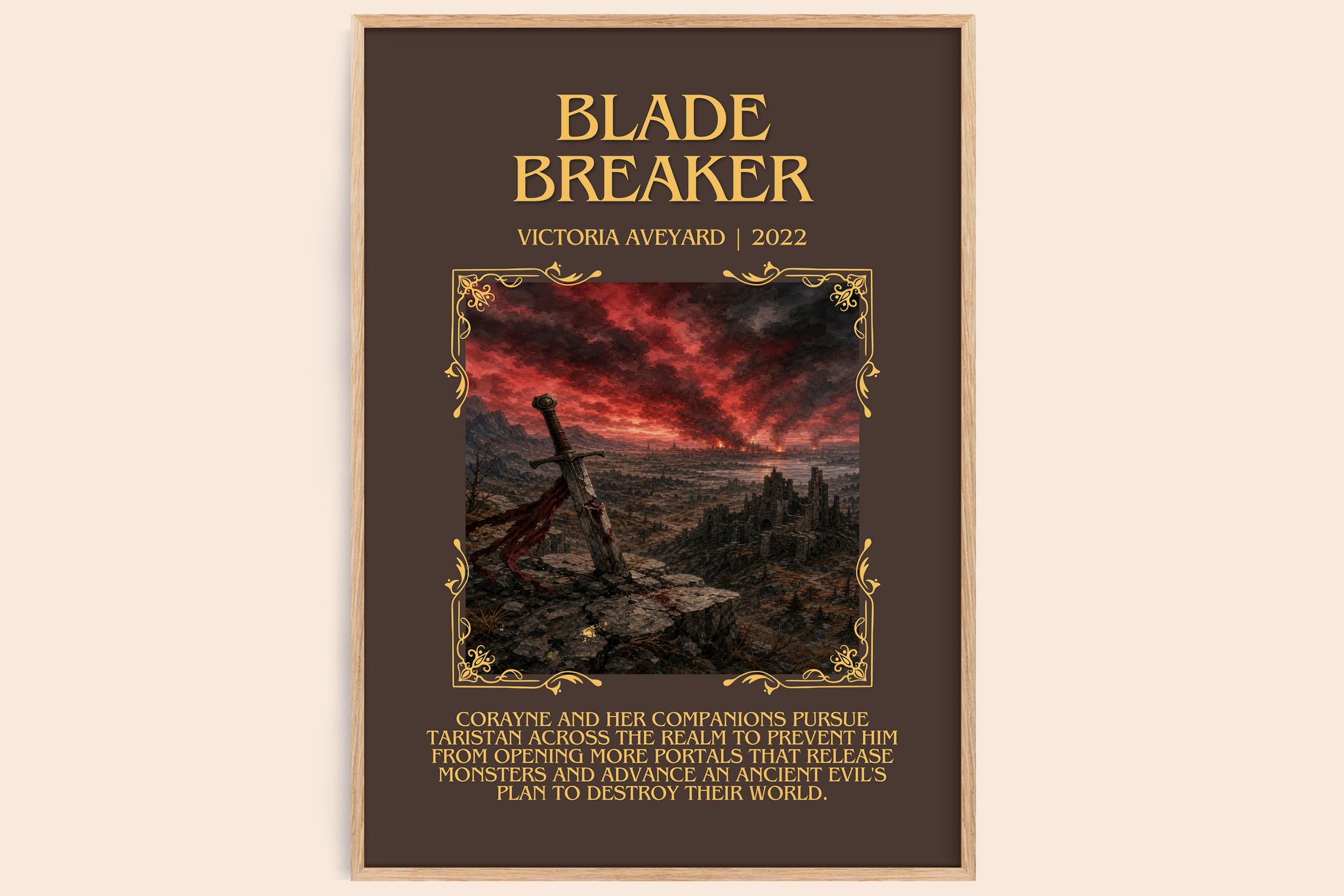Blade Breaker Minimalist Book Poster by Victoria Aveyard