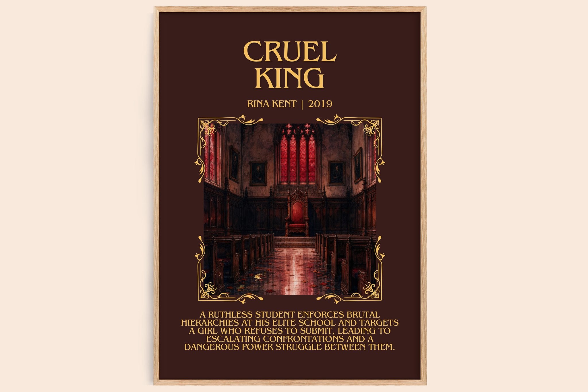 Cruel King Minimalist Book Poster by Rina Kent