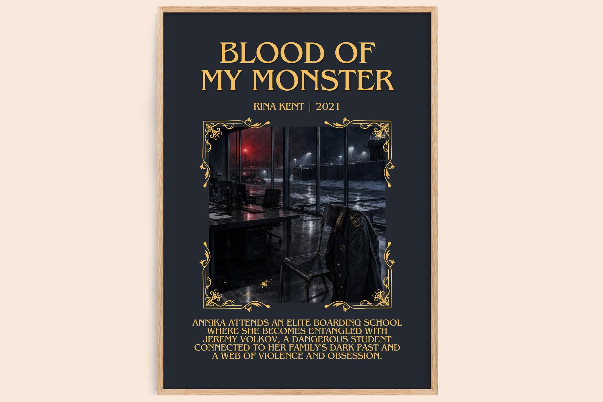 Blood of my Monster Minimalist Book Poster by Rina Kent