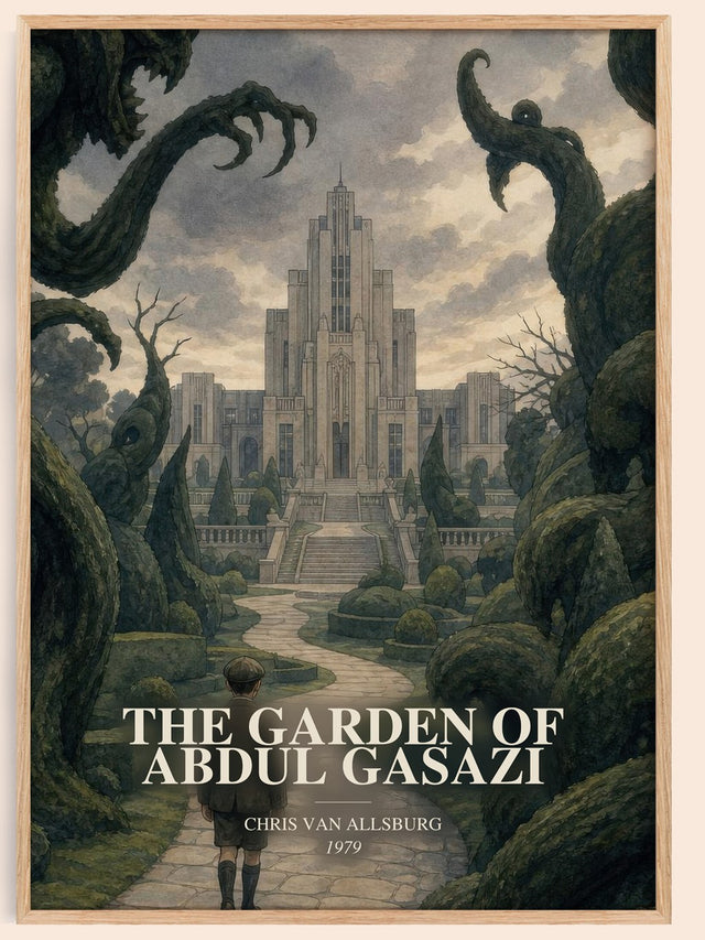 Garden Of Abdul Gasazi Book Watercolour Illustration by C. Allsburg