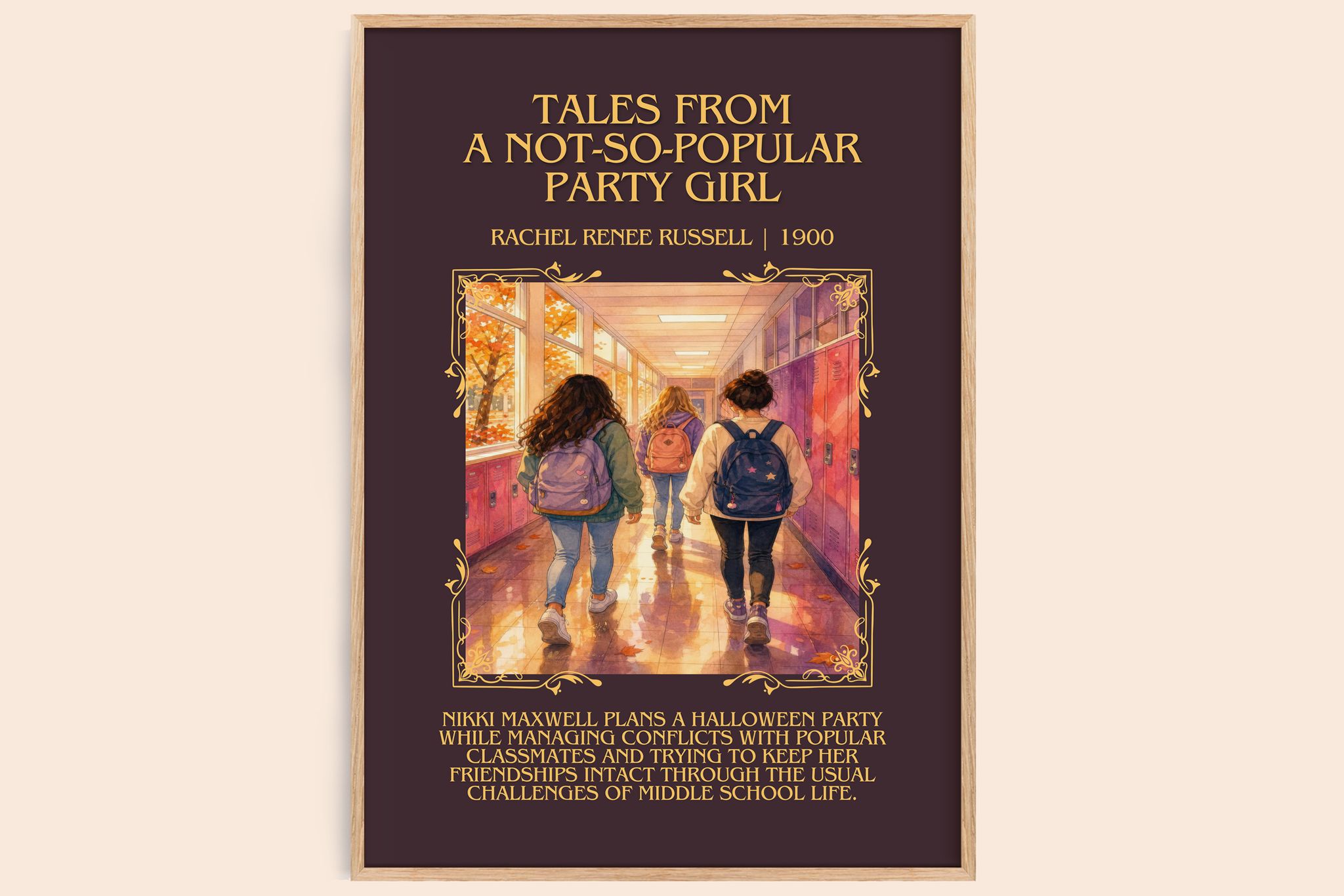 Tales from a not-so-popular party girl Minimalist Book Poster by Rachel Renée Russell