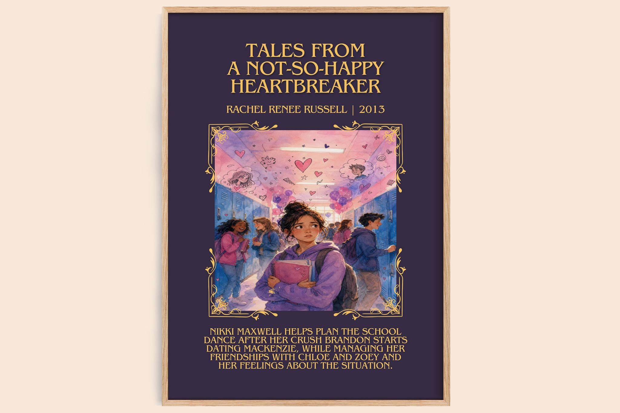 Tales from a not-so-happy heartbreaker Minimalist Book Poster by Rachel Renée Russell