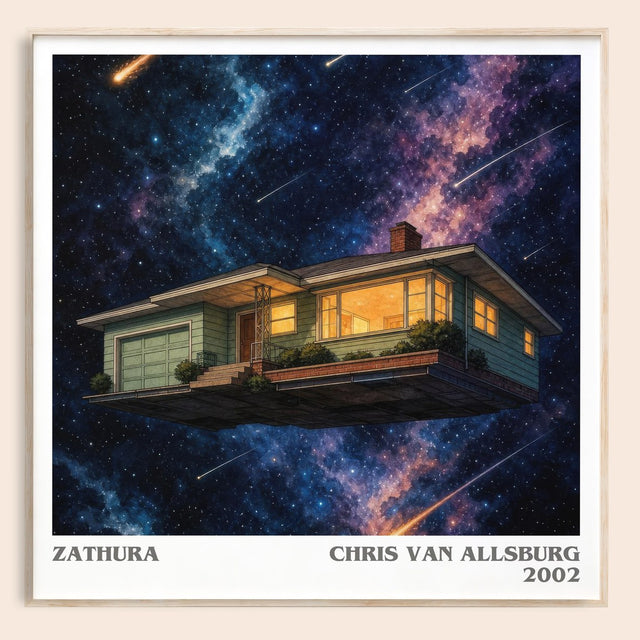 Zathura Literary Art Print by Chris Van Allsburg