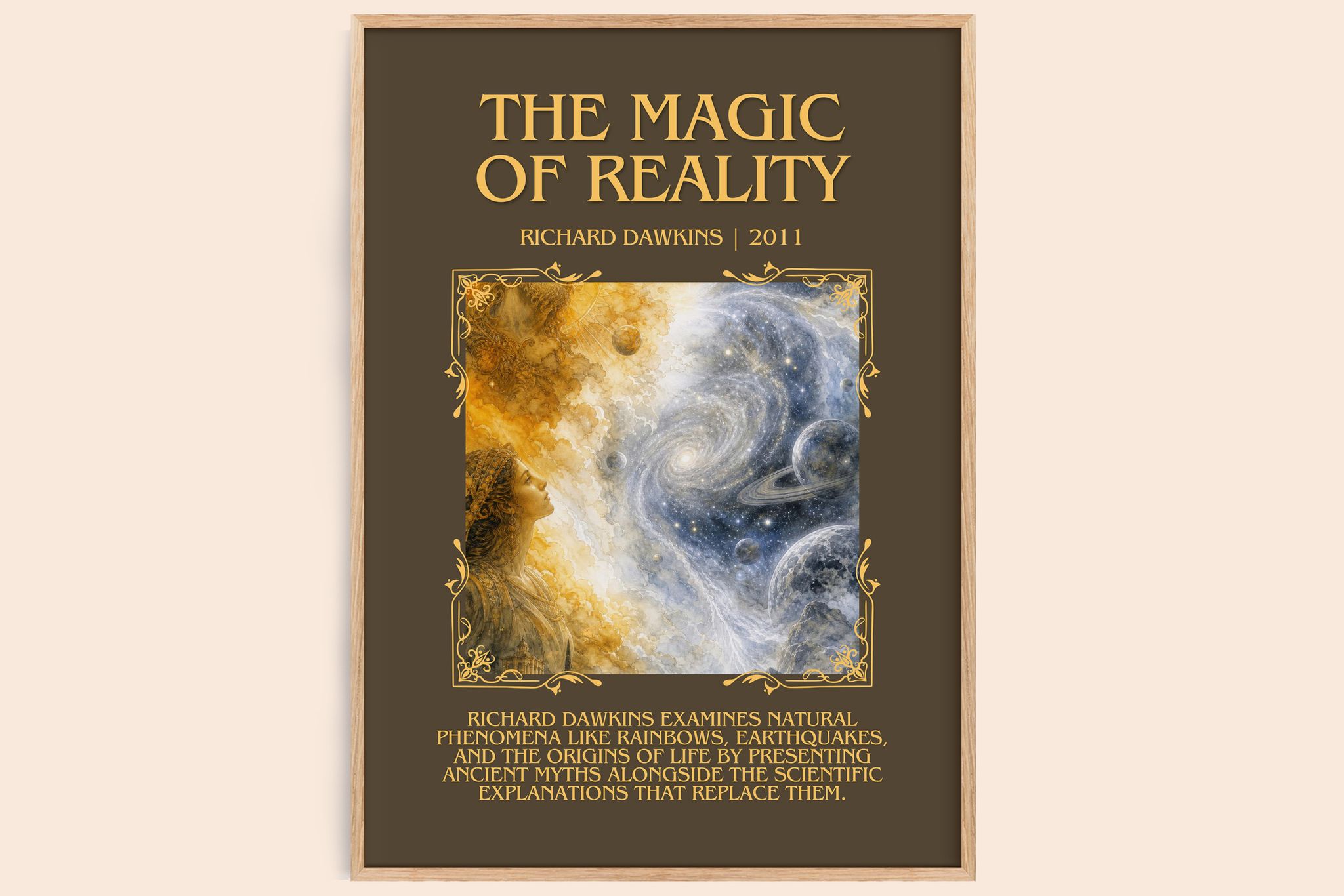 The Magic of Reality Minimalist Book Poster by Richard Dawkins
