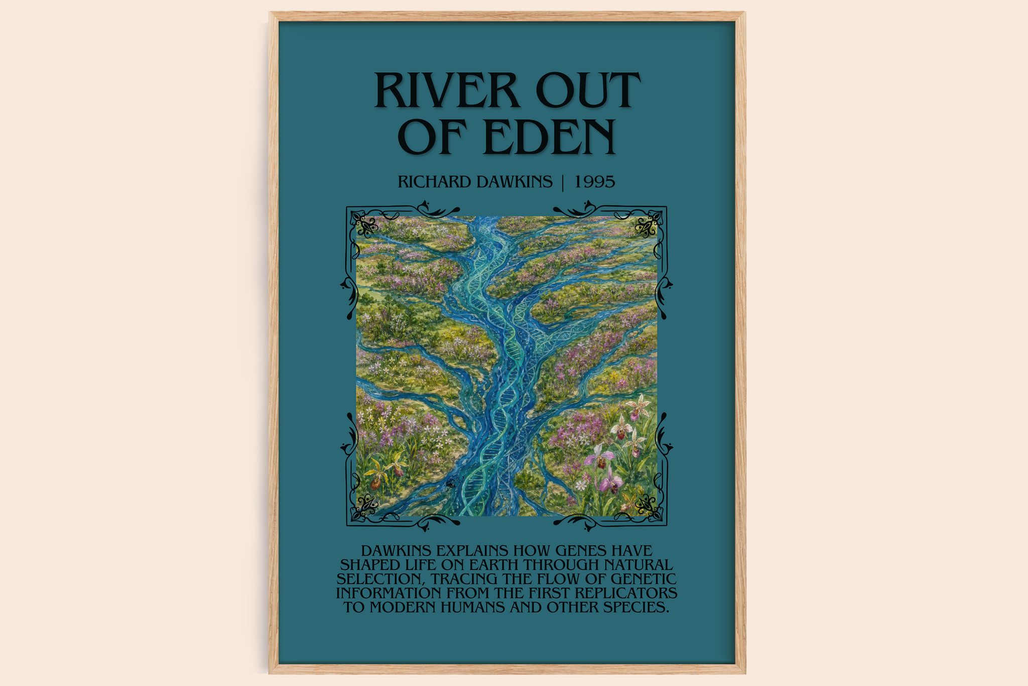 River out of Eden Minimalist Book Poster by Richard Dawkins