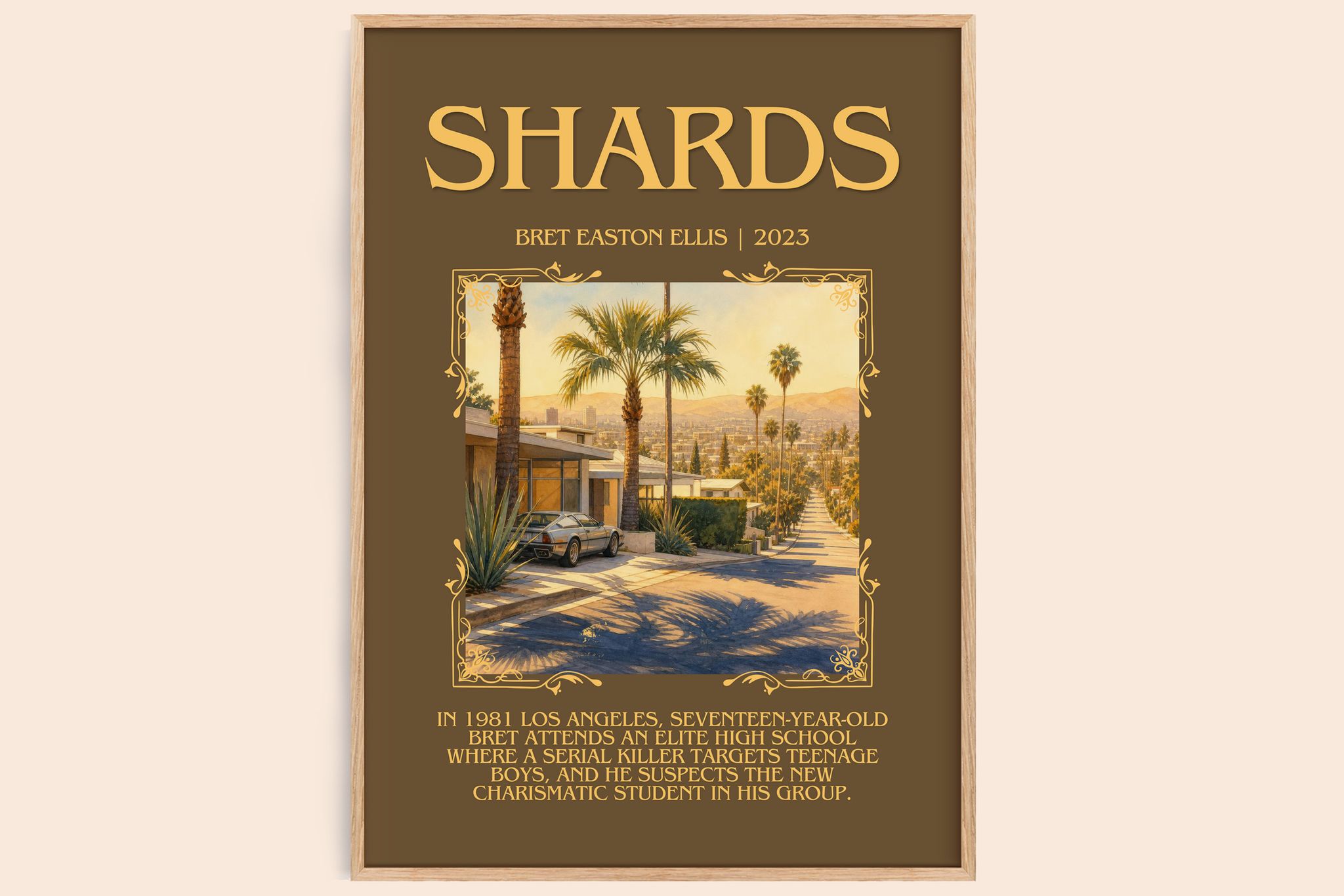 Shards Minimalist Book Poster by Bret Easton Ellis