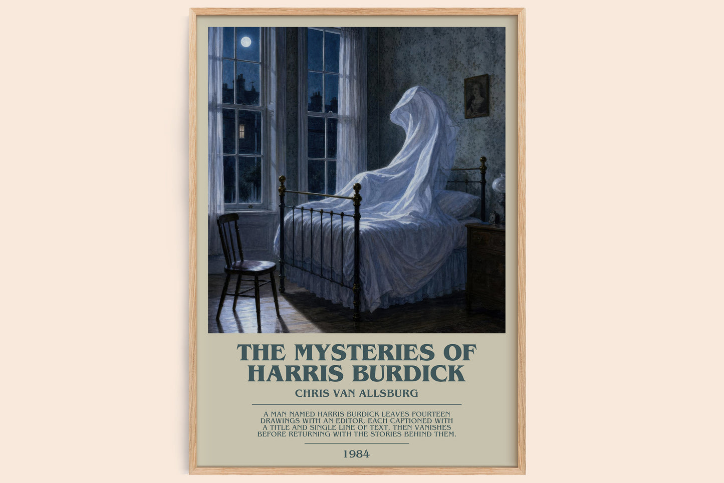 The Mysteries Of Harris Burdick bookish book poster by Chris Van Allsburg – framed literary art print