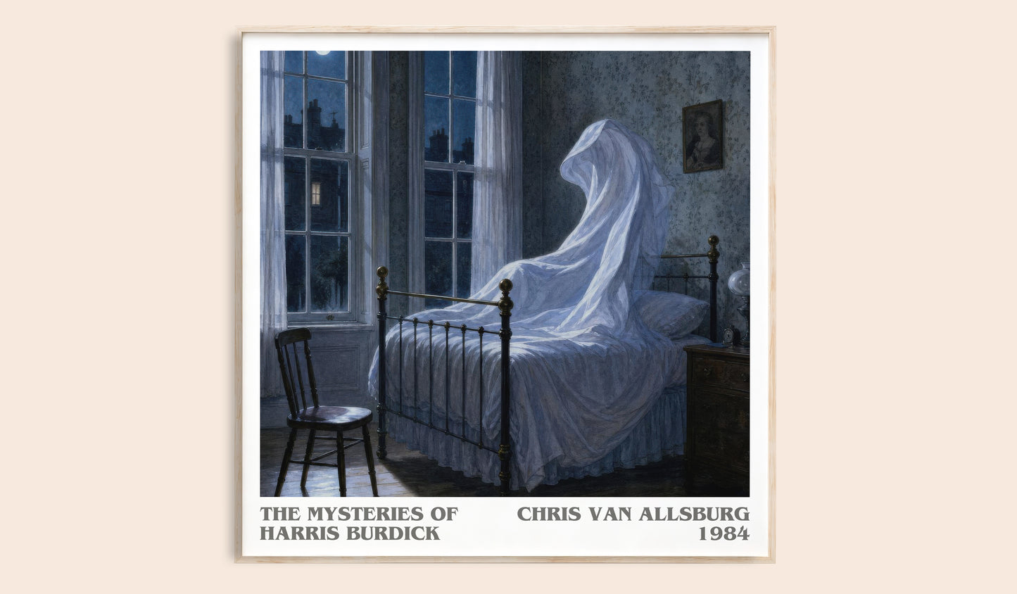 The Mysteries Of Harris Burdick literary book poster by Chris Van Allsburg – framed literary art print