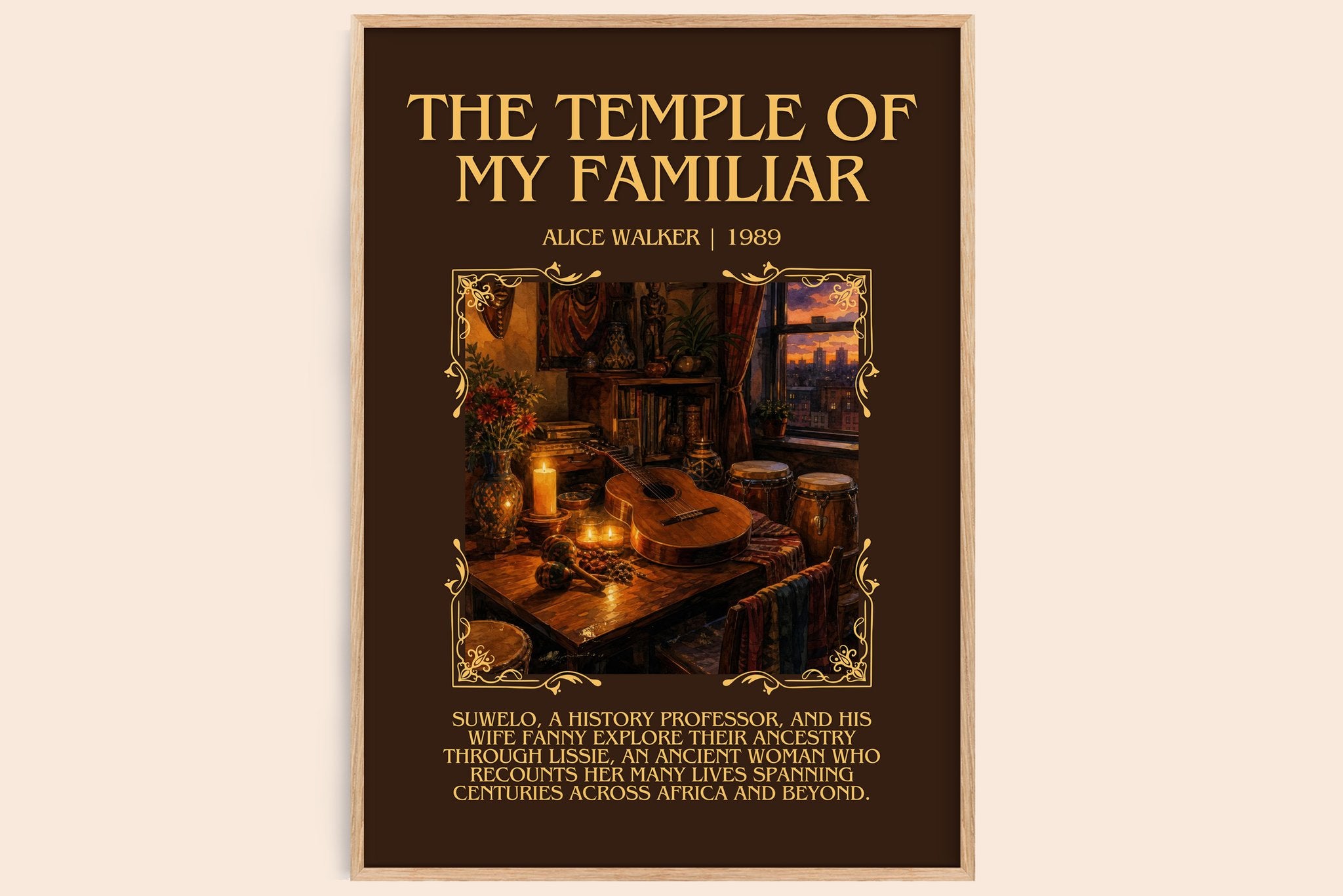 The Temple of My Familiar Minimalist Book Poster by Alice Walker