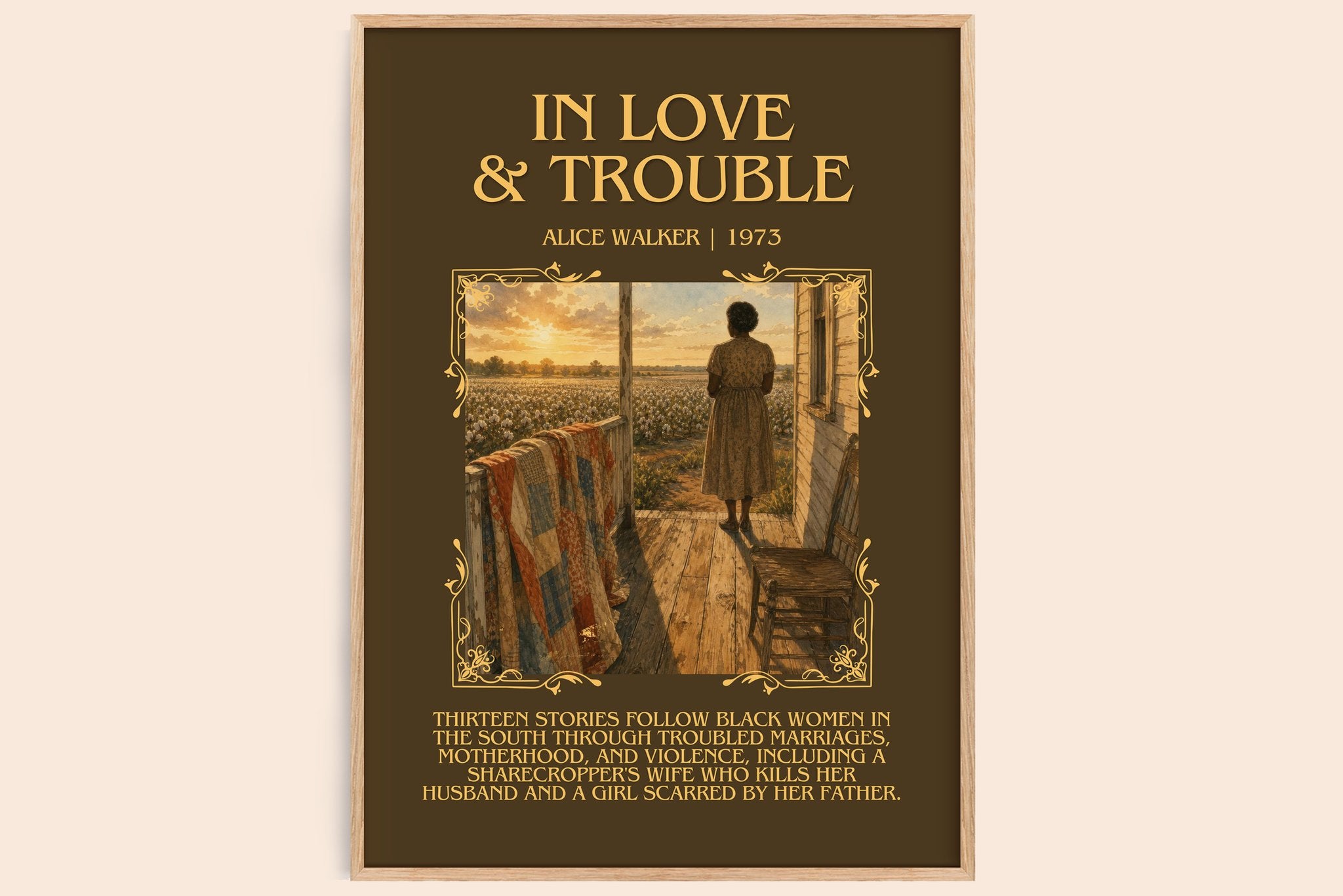 In love & trouble Minimalist Book Poster by Alice Walker