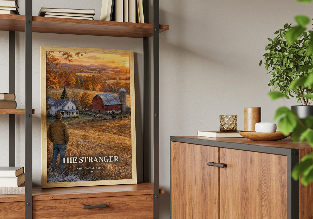The Stranger book watercolour illustration paper finish options – matte satin gloss