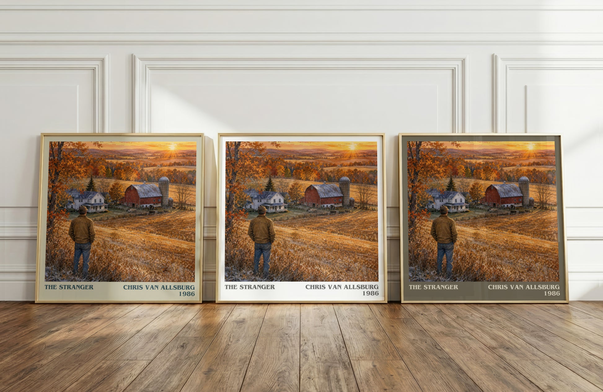The Stranger literary art print colour and style options – Chris Van Allsburg book art