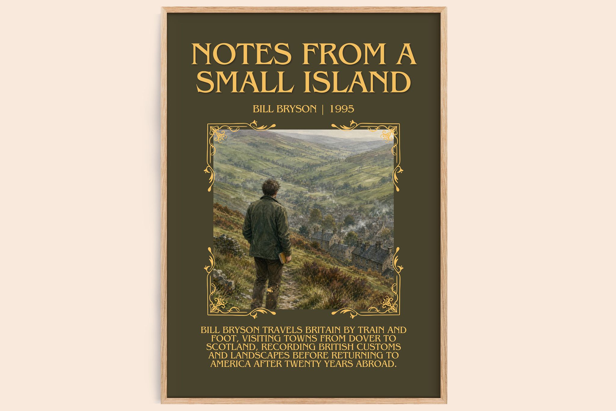 Notes from a small island Minimalist Book Poster by Bill Bryson
