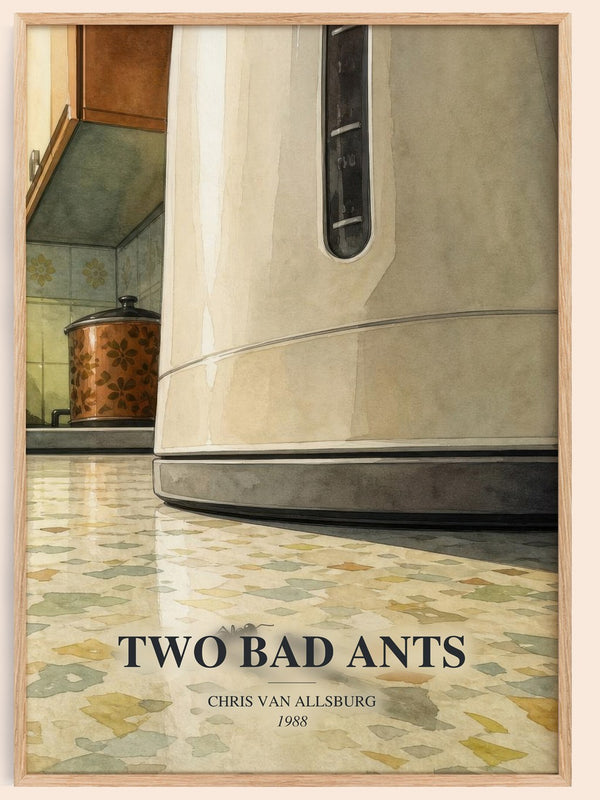 Two Bad Ants watercolour book poster by Chris Van Allsburg – framed literary art print