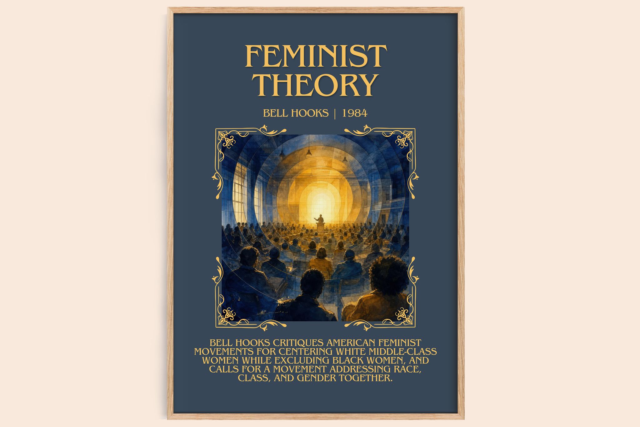 Feminist theory Minimalist Book Poster by Bell Hooks