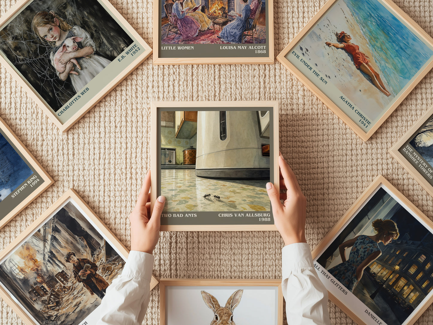 Two Bad Ants literary book poster framed on wall – childrens wall art