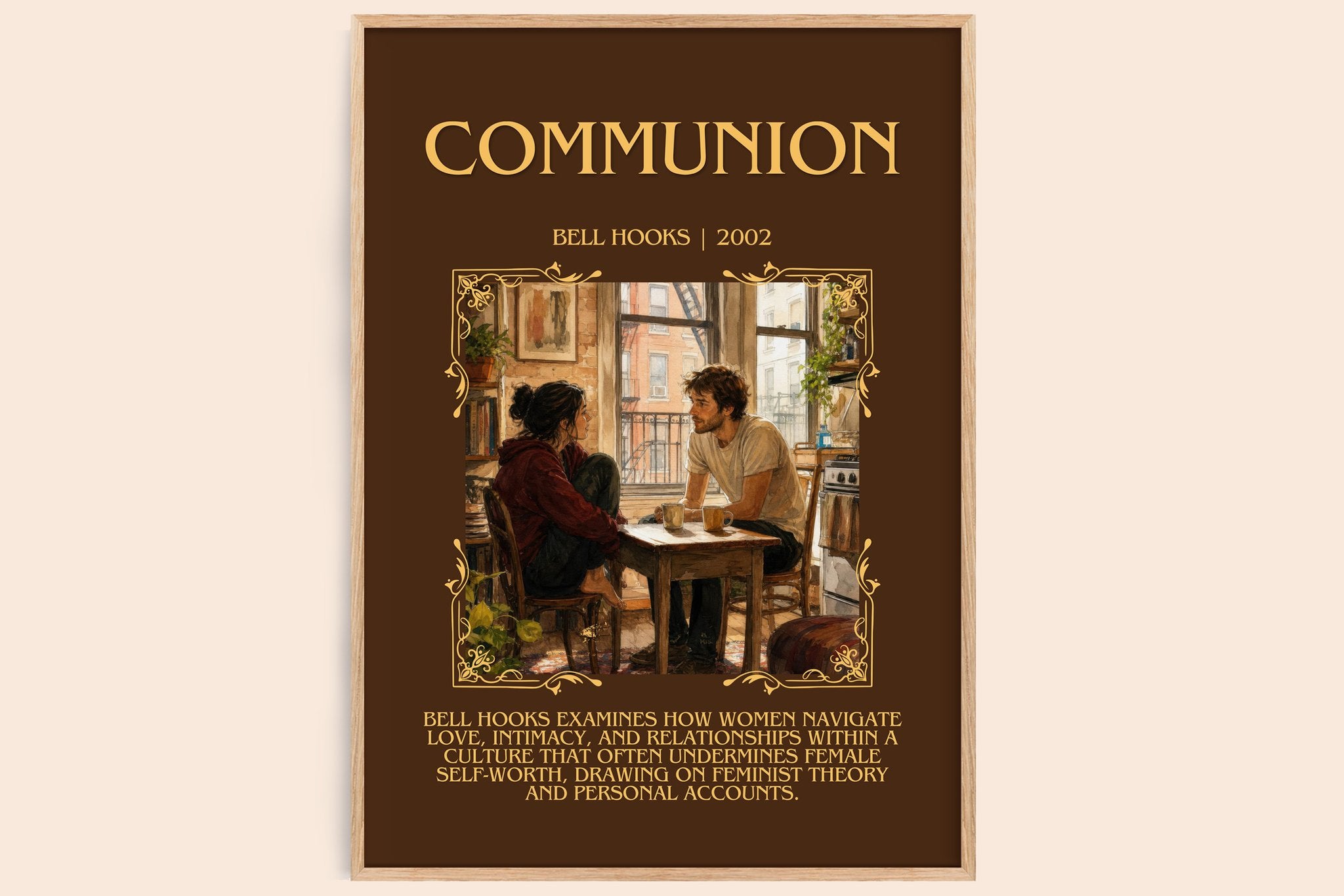 Communion Minimalist Book Poster by Bell Hooks