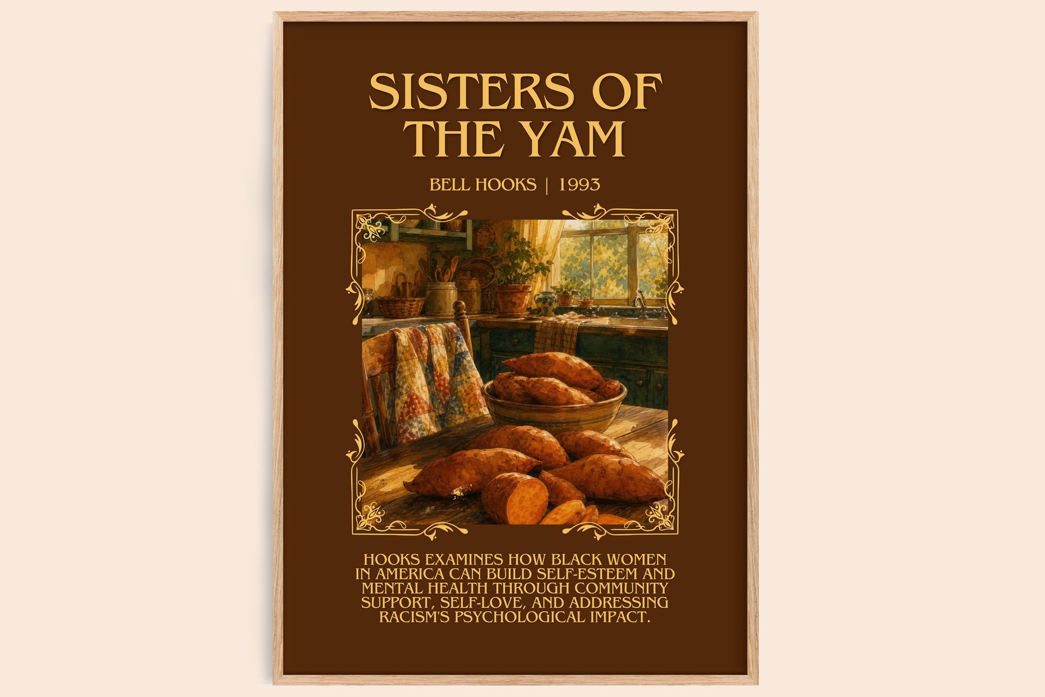 Sisters of the Yam Minimalist Book Poster by Bell Hooks