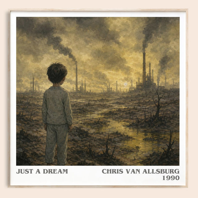 Just A Dream Literary Art Print by Chris Van Allsburg