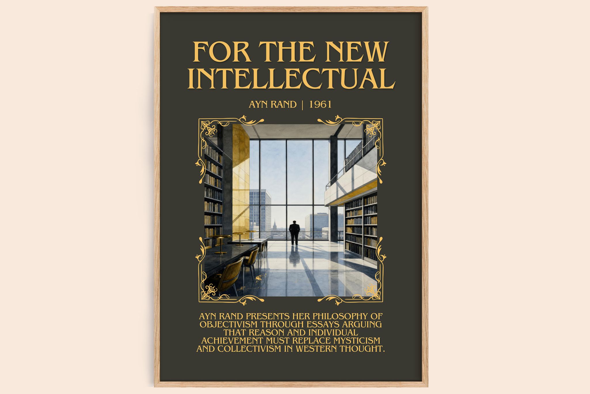 For the New Intellectual Minimalist Book Poster by Ayn Rand