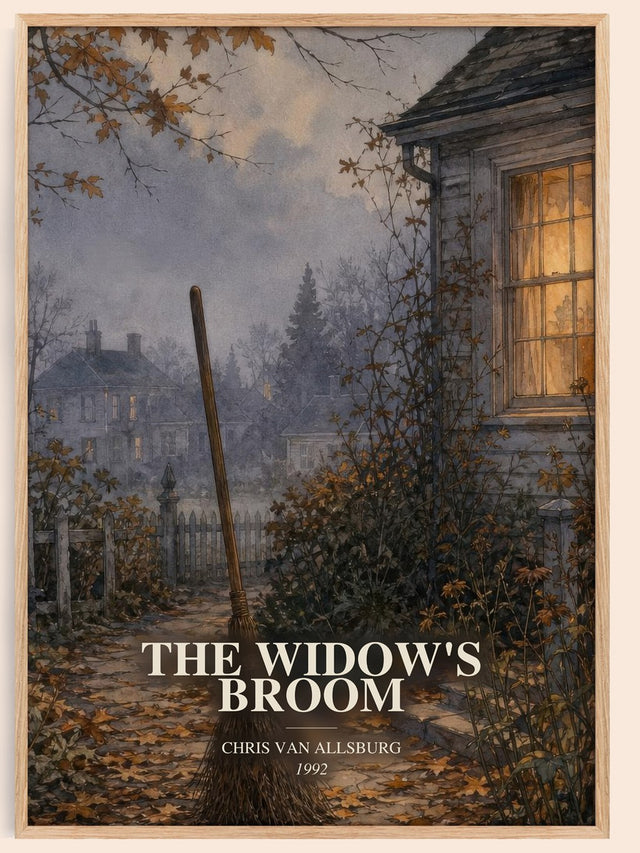 The Widow'S Broom Book Watercolour Illustration by Chris Van Allsburg