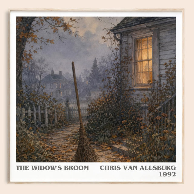 The Widow'S Broom Literary Art Print by Chris Van Allsburg