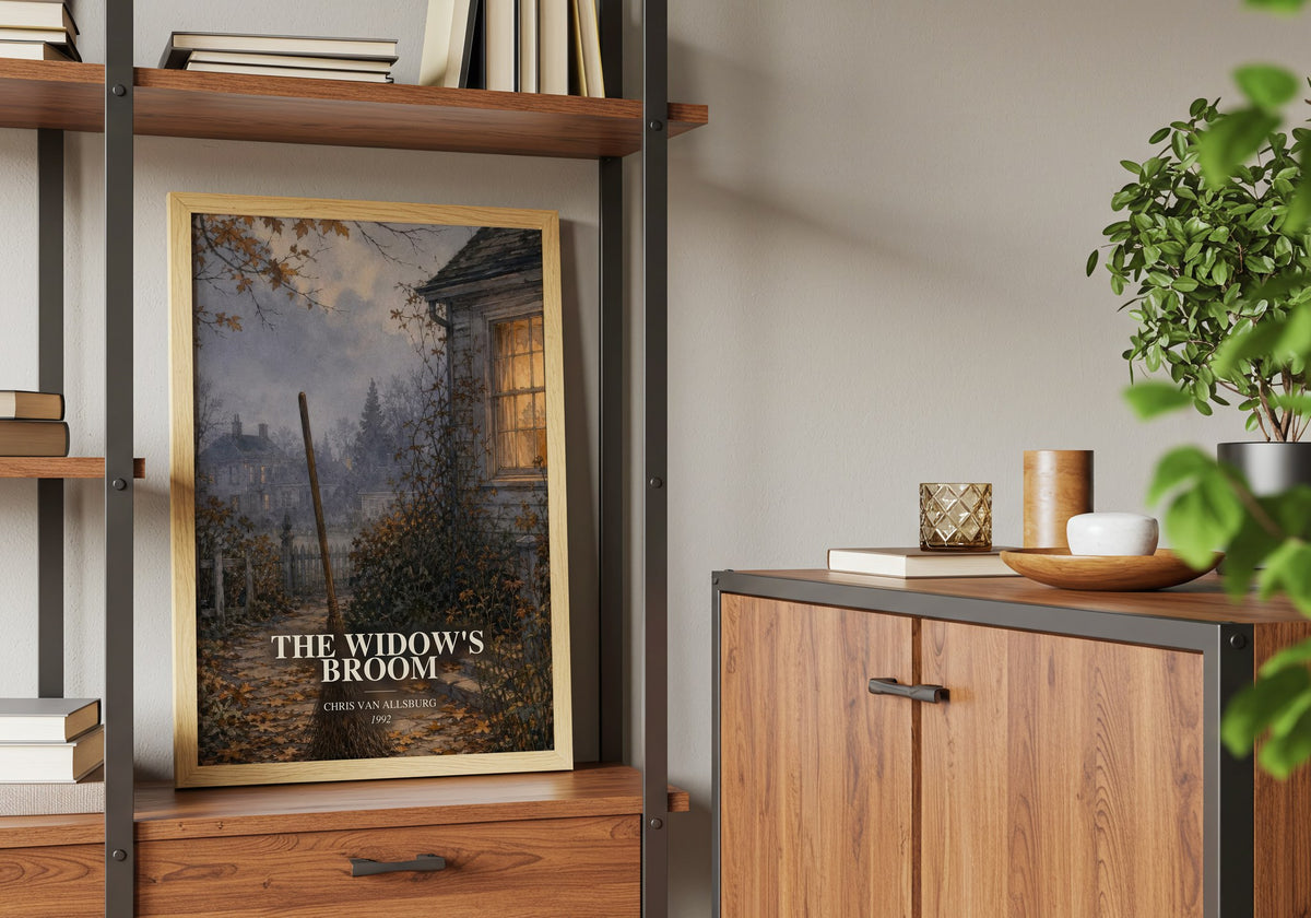 The Widow'S Broom book watercolour illustration paper finish options – matte satin gloss