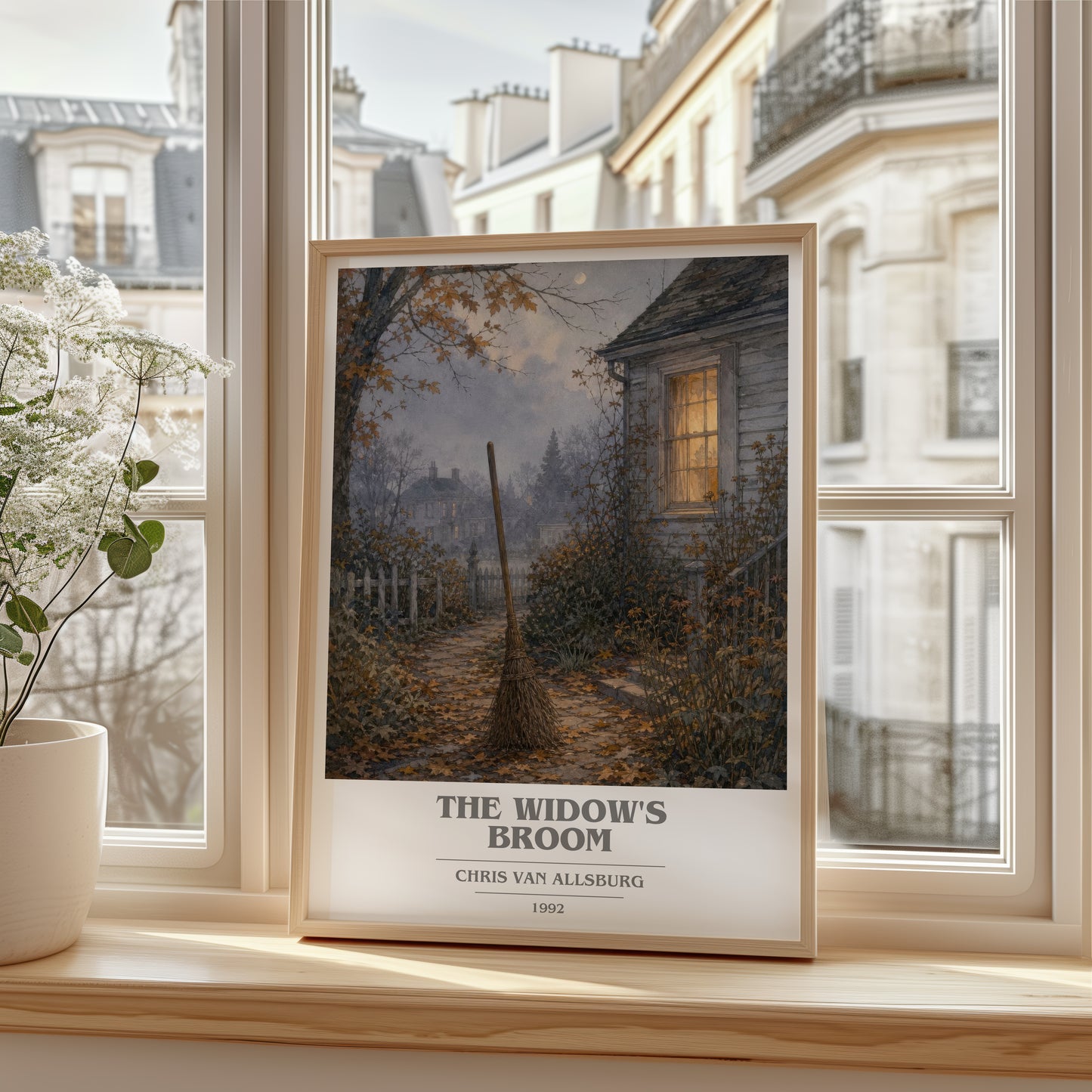 The Widow'S Broom book cover poster colour and style options – Chris Van Allsburg book art