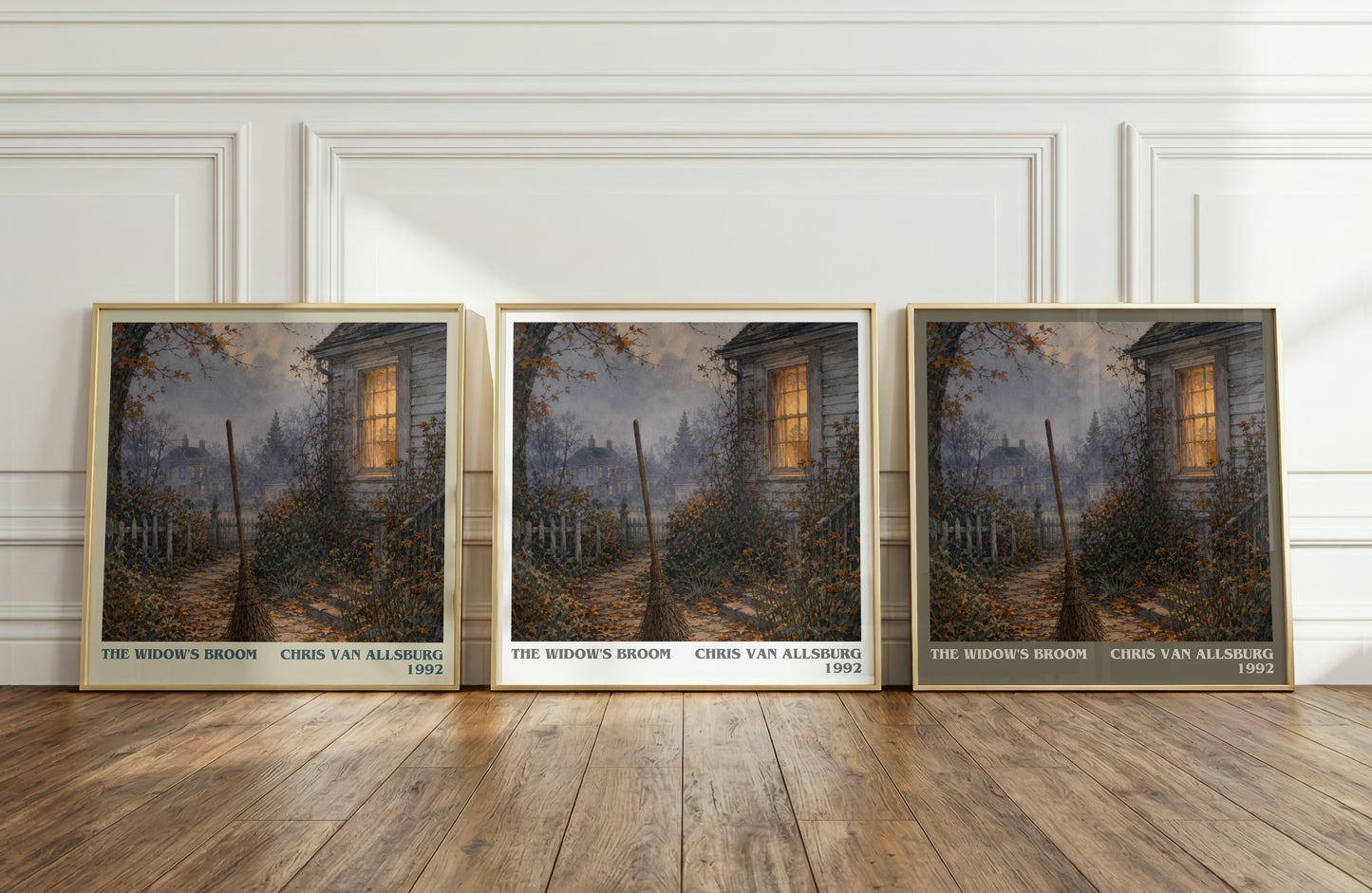 The Widow'S Broom literary art print colour and style options – Chris Van Allsburg book art