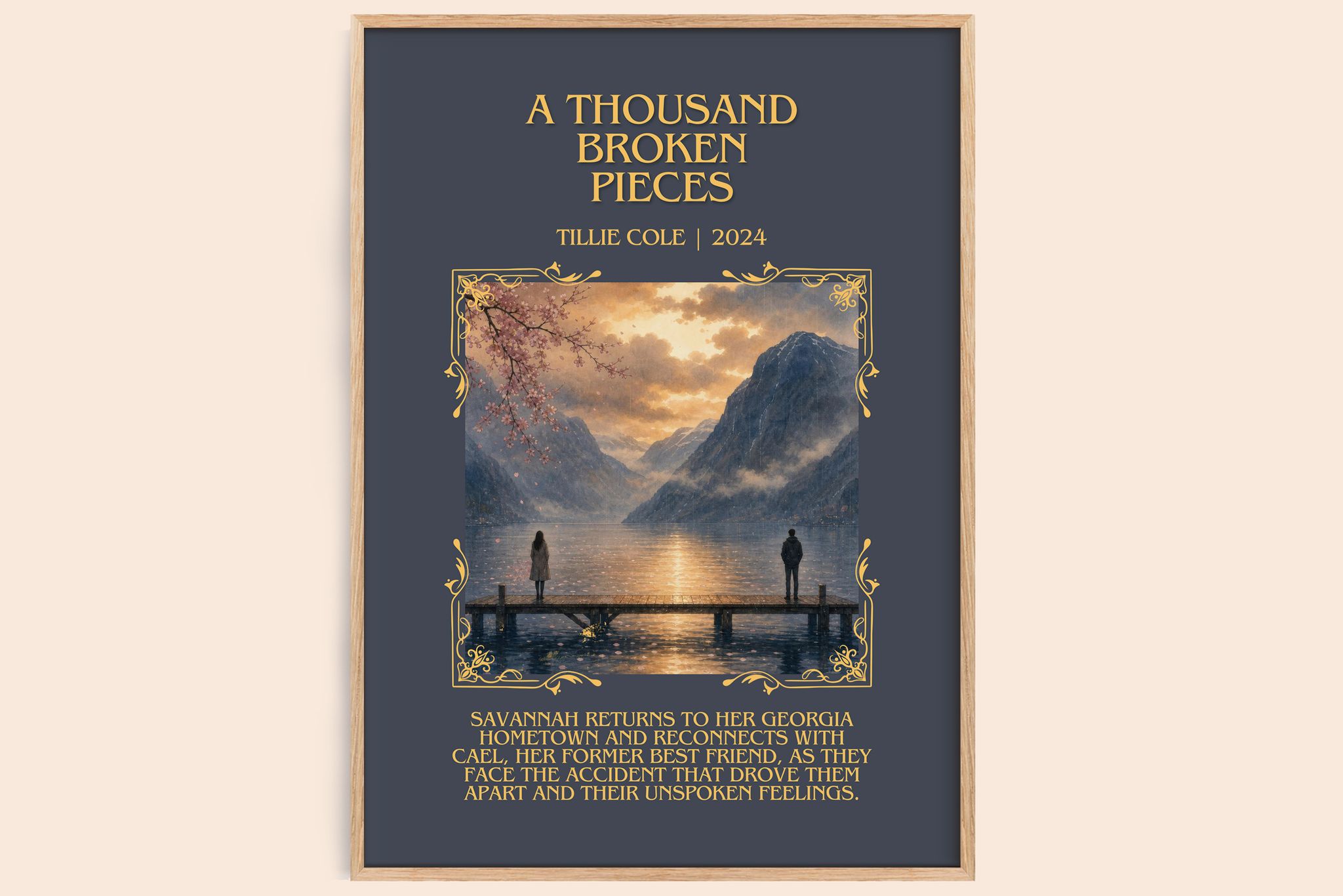 A Thousand Broken Pieces Minimalist Book Poster by Tillie Cole