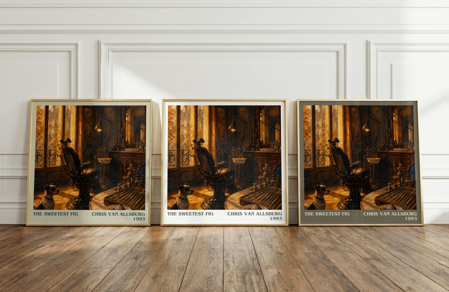 The Sweetest Fig literary art print colour and style options – Chris Van Allsburg book art