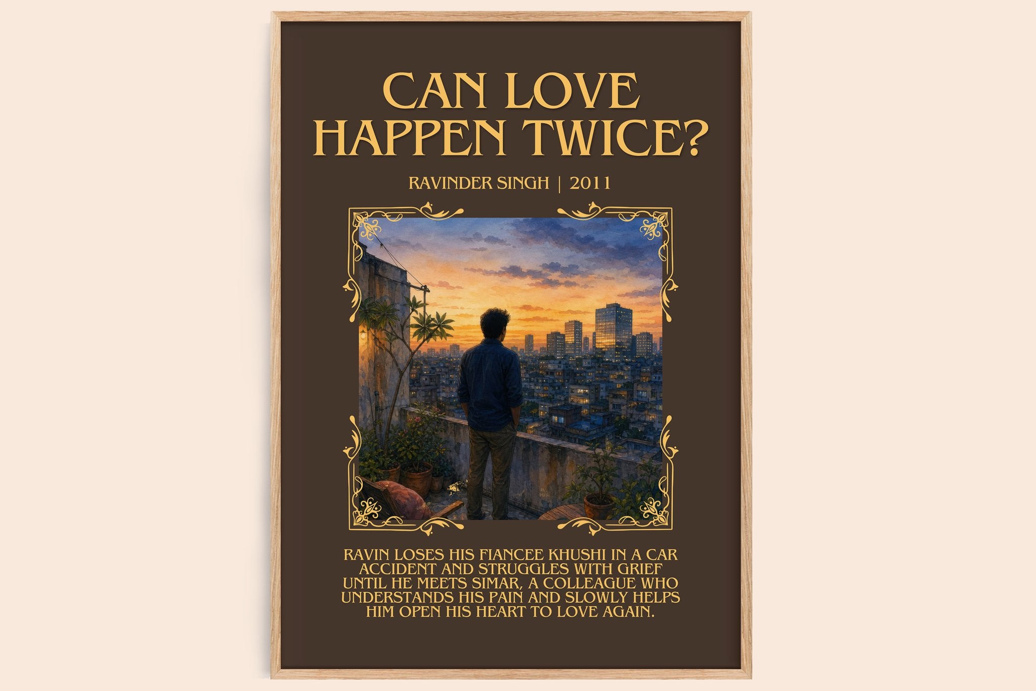 Can love happen twice? Minimalist Book Poster by Ravinder Singh