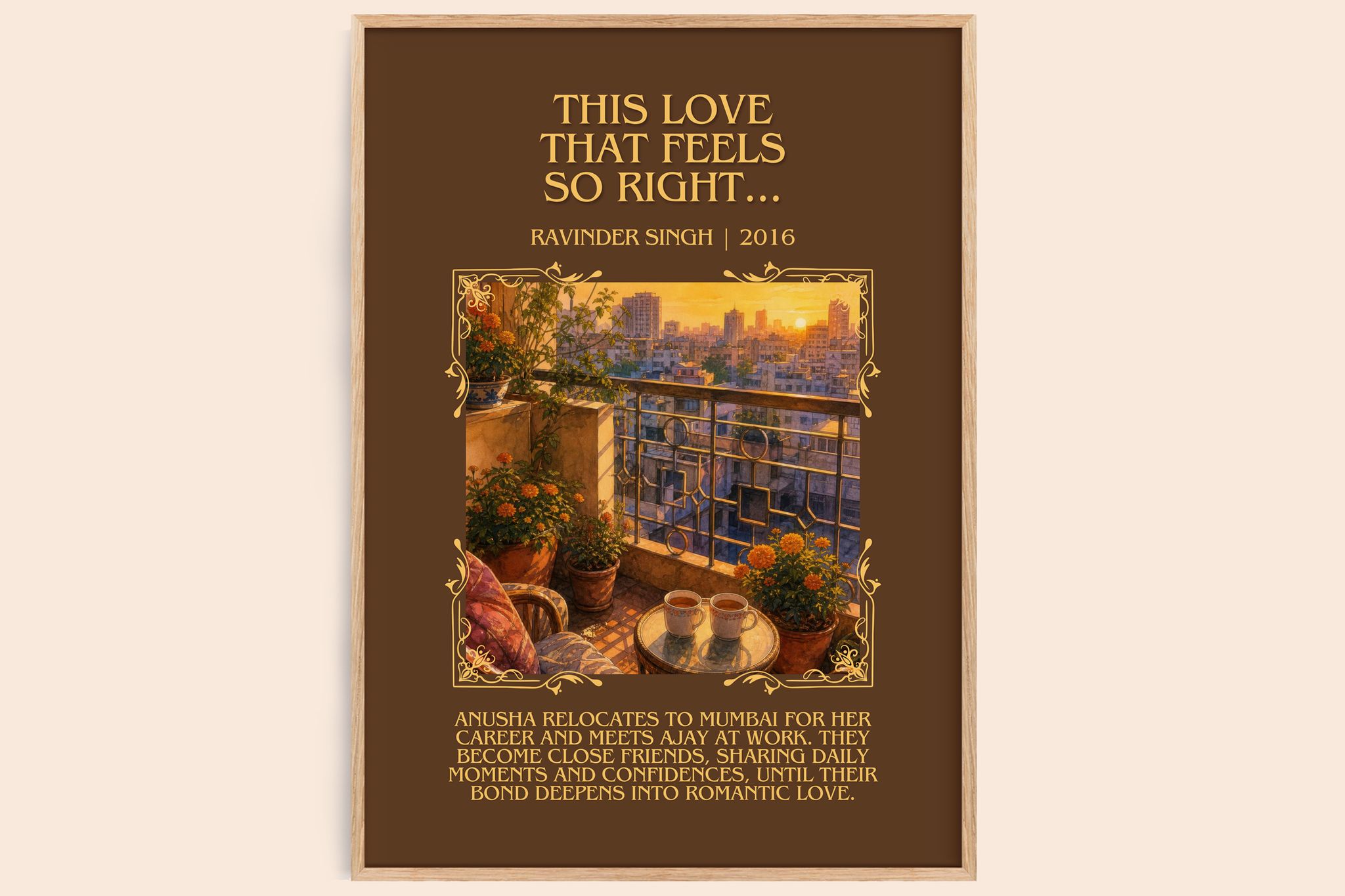 This Love that Feels So Right... Minimalist Book Poster by R. Singh