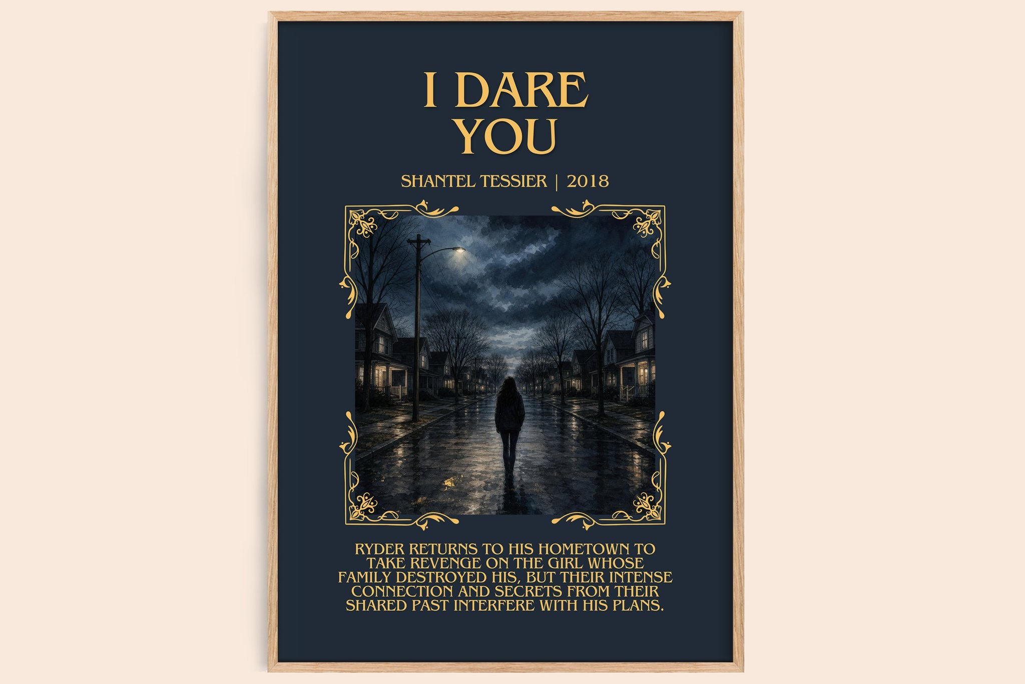 I Dare You Minimalist Book Poster by Shantel Tessier