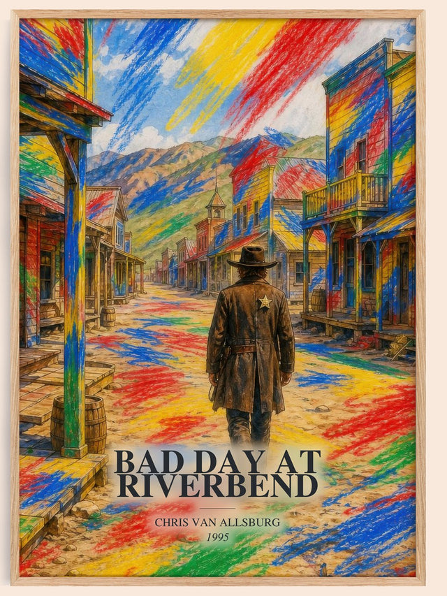 Bad Day At Riverbend Book Watercolour Illustration by C. Allsburg
