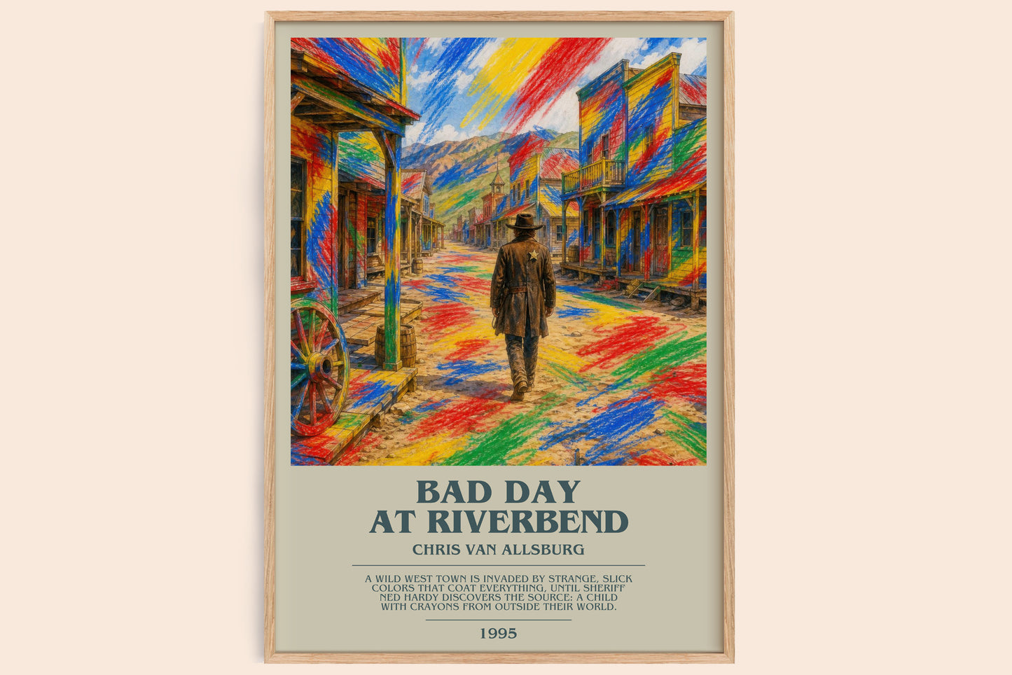 Bad Day At Riverbend bookish book poster by Chris Van Allsburg – framed literary art print