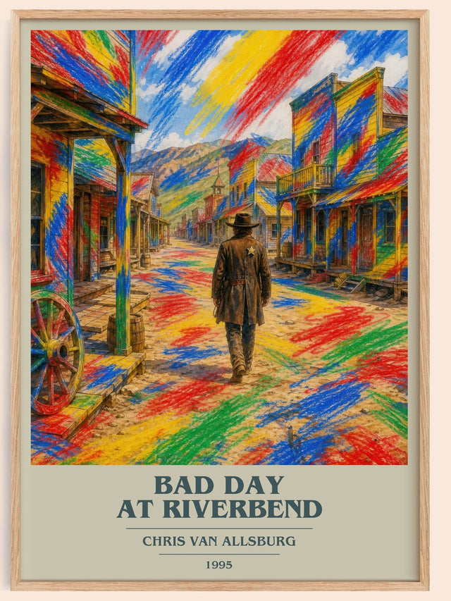 Bad Day At Riverbend Book Cover Poster by Chris Van Allsburg