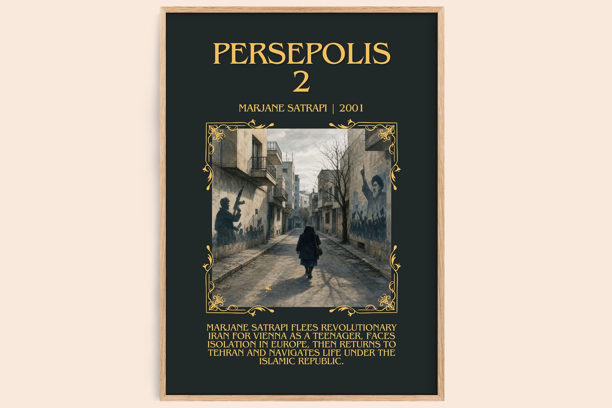 Persepolis 2 Minimalist Book Poster by Marjane Satrapi