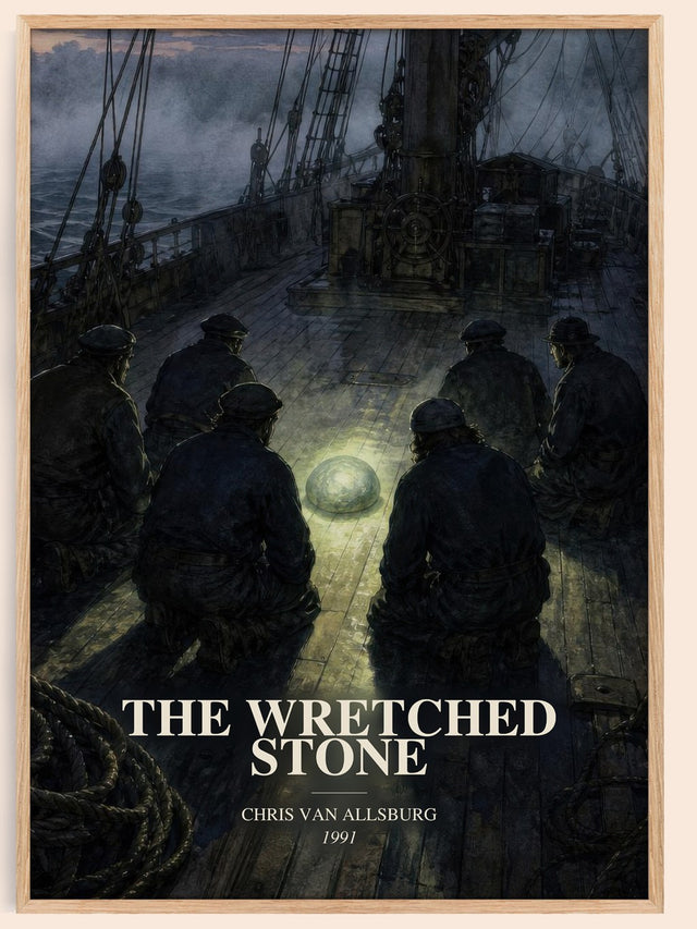 The Wretched Stone Book Watercolour Illustration by Chris Van Allsburg