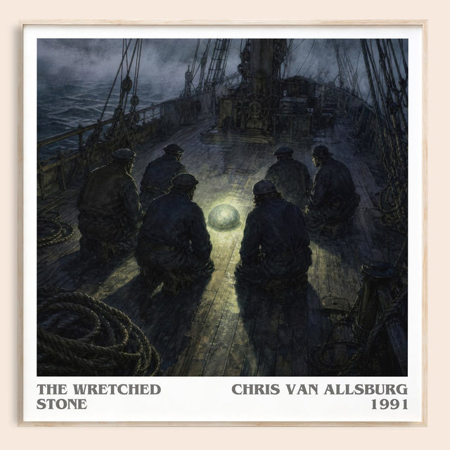 The Wretched Stone Literary Art Print by Chris Van Allsburg